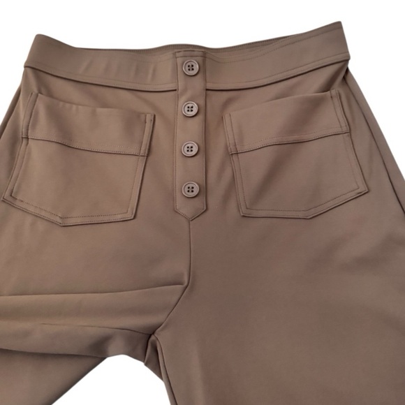 NWT Halara High Waisted Button Pockets Straight Leg Casual Pants Medium - Picture 4 of 8
